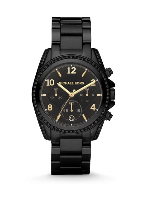 michael kors black blair watch|Michael Kors watches all black.